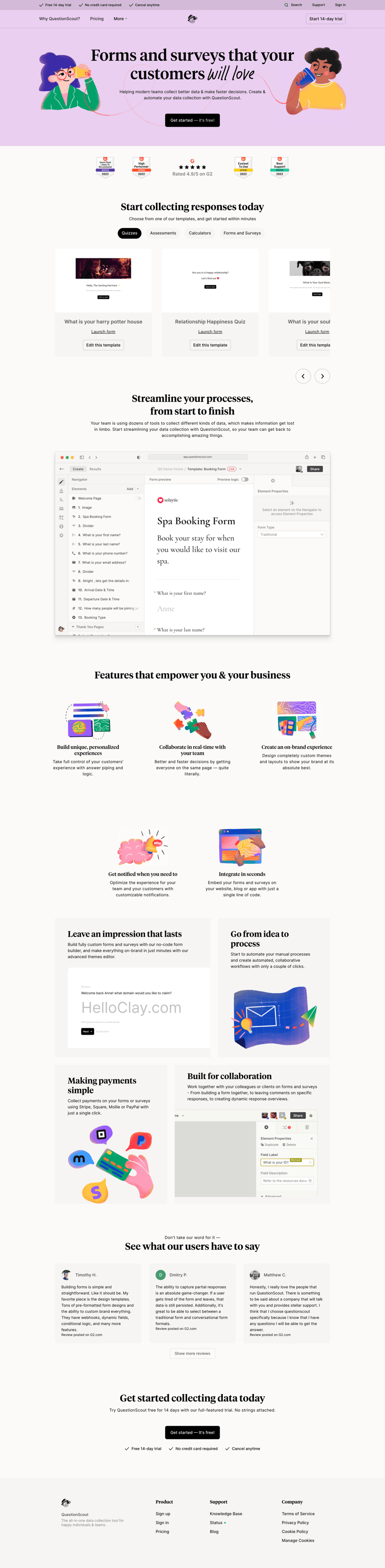 QuestionScout
page example
