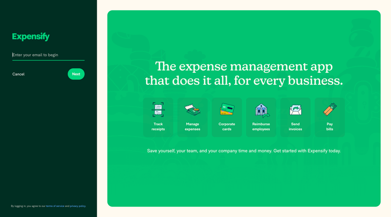 Expensify
			          ux ui design