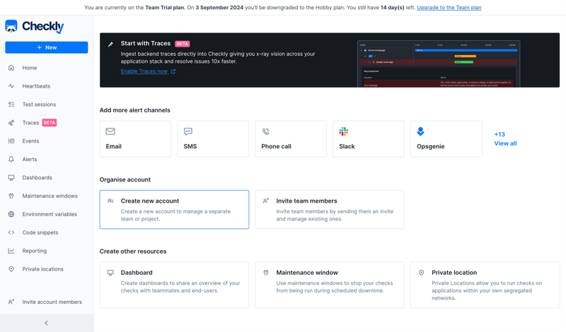 Checkly
			            ux ui design