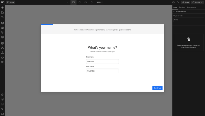 Webflow
			       ux ui design