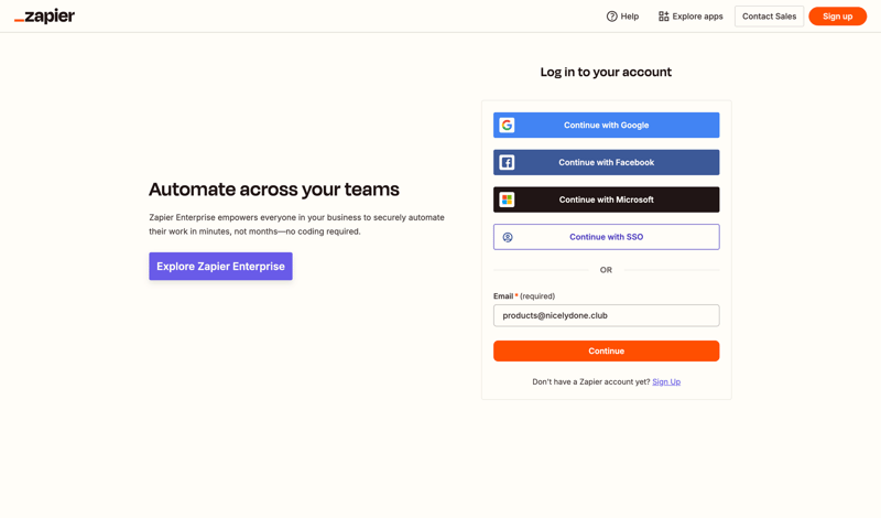 Zapier
			      ux ui design