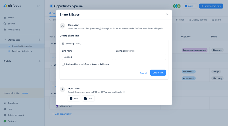Airfocus
			       ux ui design