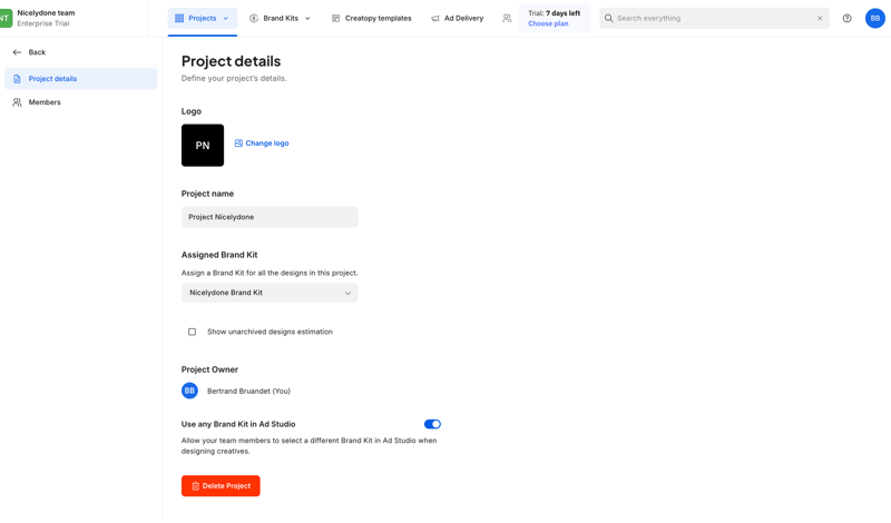 Creatopy screen example