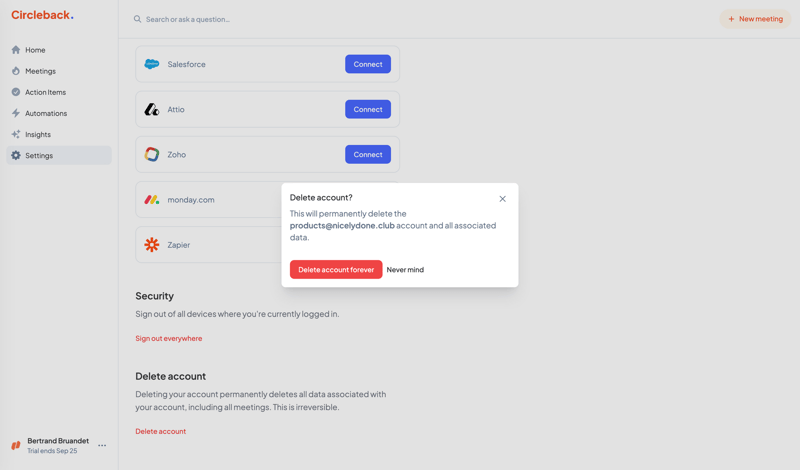 Circleback
			       ux ui design