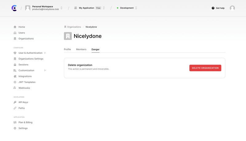 Clerk initiating delete screen example