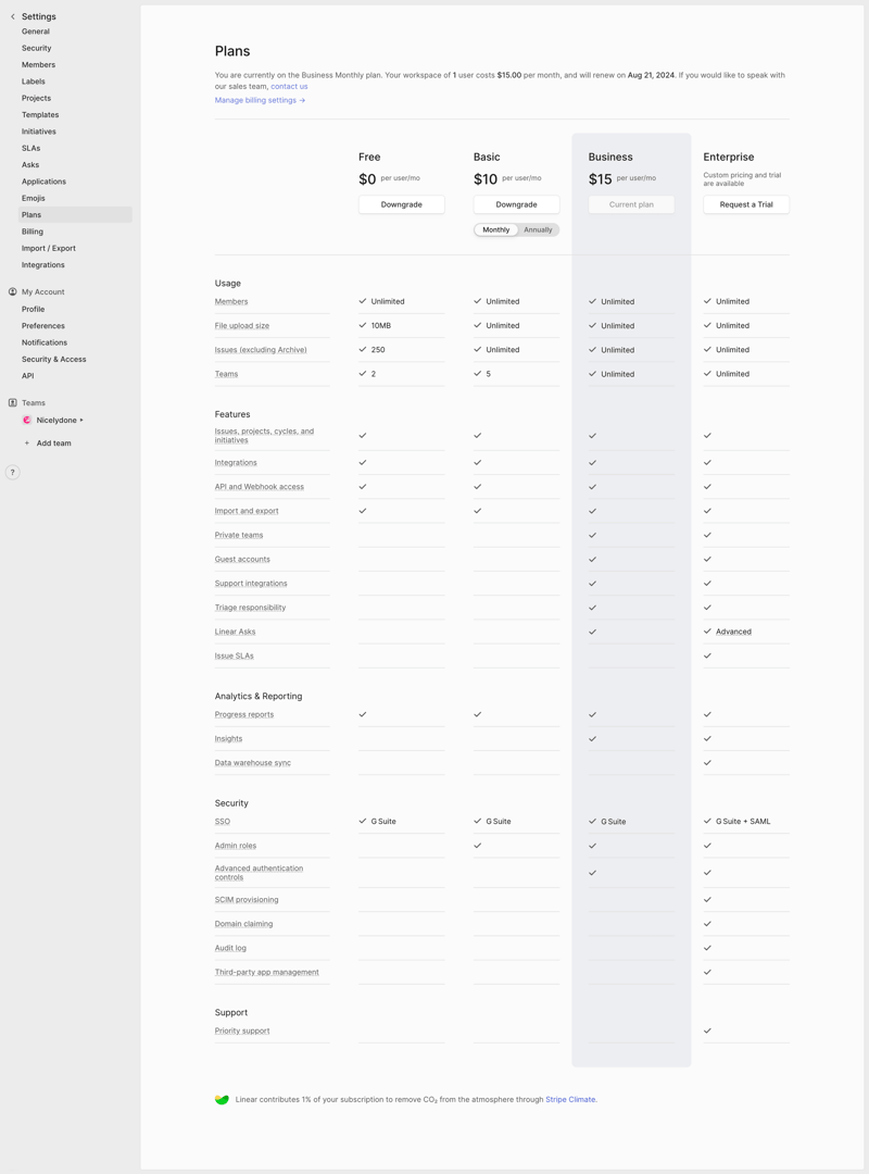 Linear
			          ux ui design