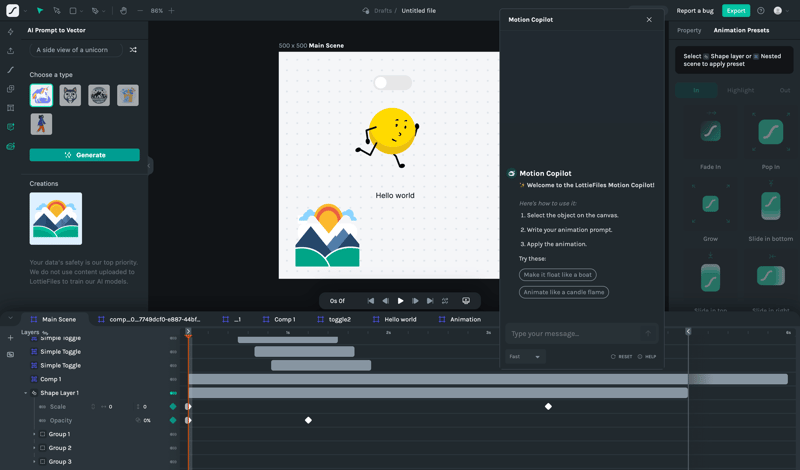 Lottie
			        ux ui design
