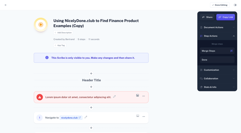 Scribe
			        ux ui design