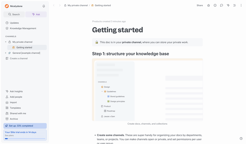 Slite
			     ux ui design