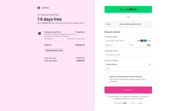 Gumloop screen example