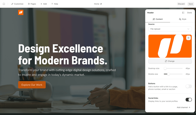 Durable screen example