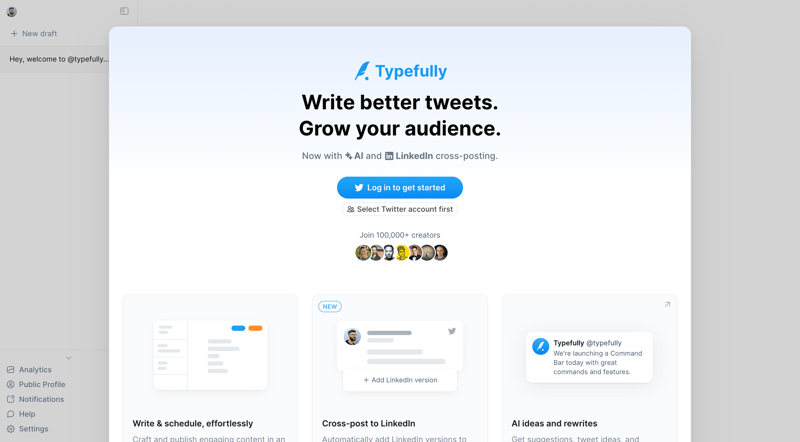Typefully
			        ux ui design
