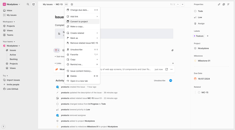 Linear
			          ux ui design