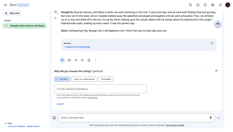 Bard
			        ux ui design