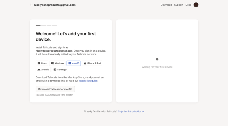 Tailscale
			    ux ui design