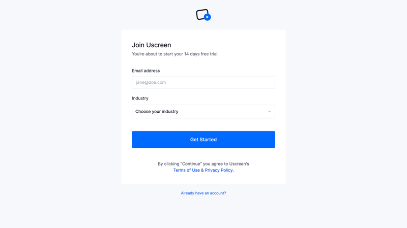 Uscreen
			     ux ui design