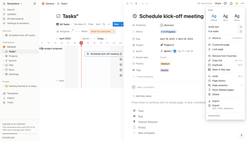 Notion
			        ux ui design