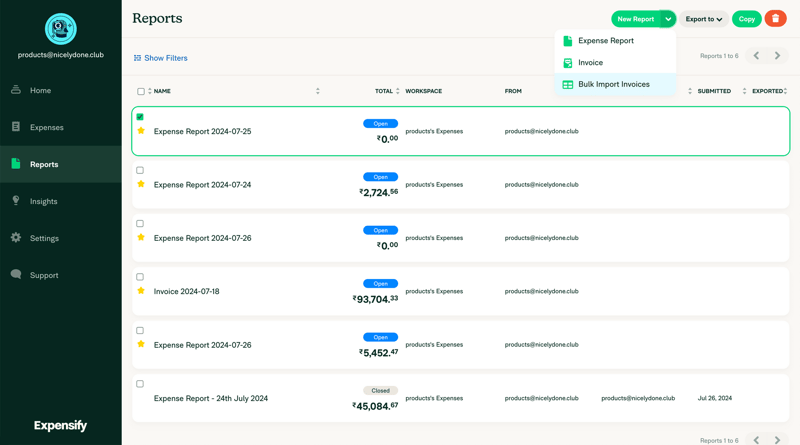 Expensify
			              ux ui design