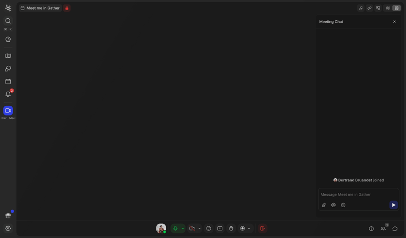 Gather screen example