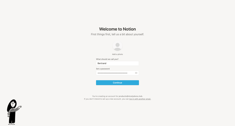Notion
			    ux ui design