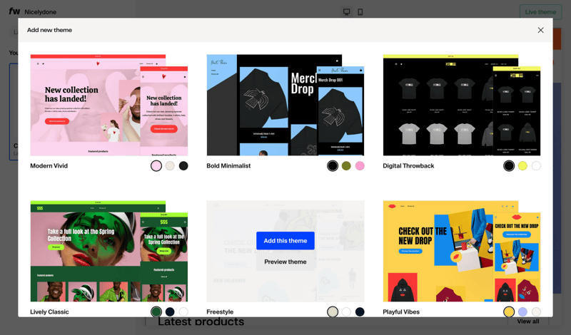 Fourthwall screen example