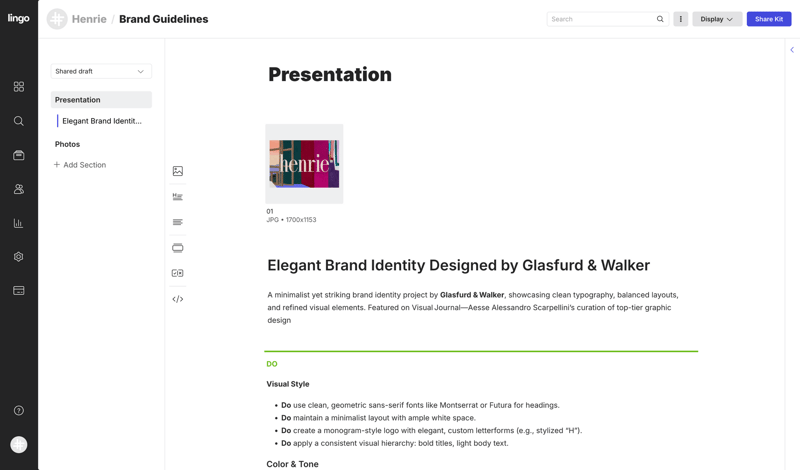 Lingo
			     ux ui design