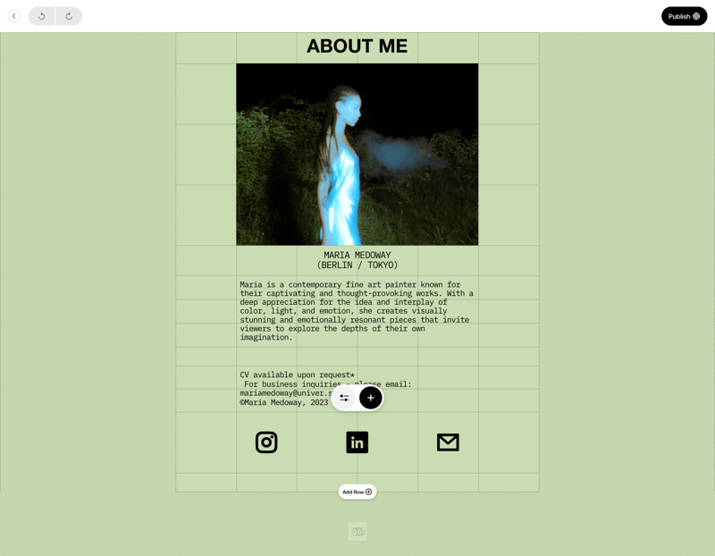 Universe screen example