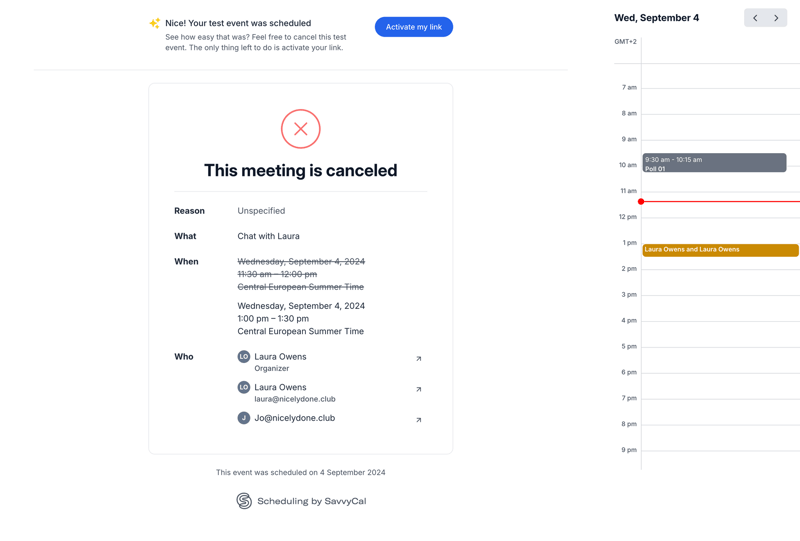 SavvyCal
			         ux ui design