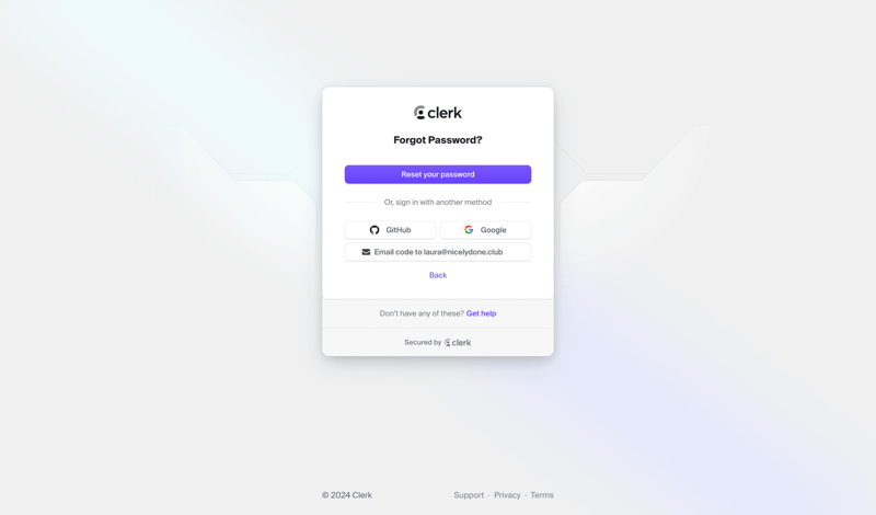 Clerk
			            ux ui design