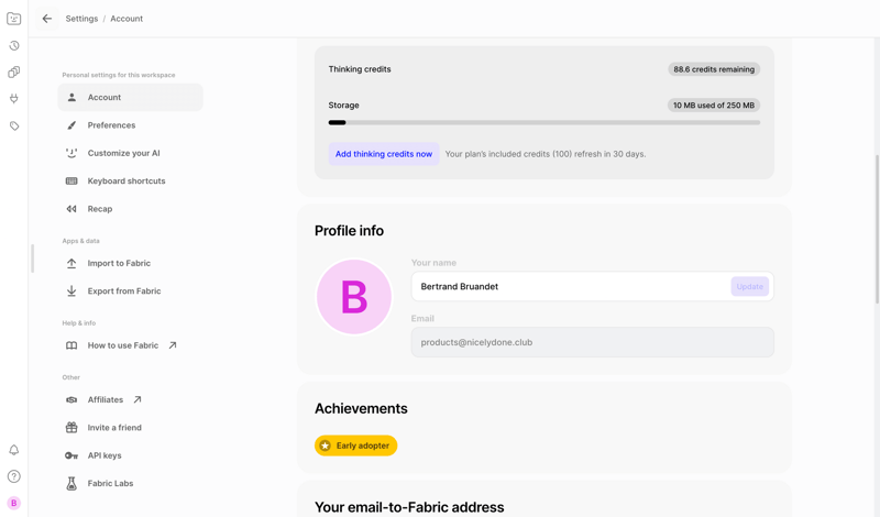 Fabric screen example