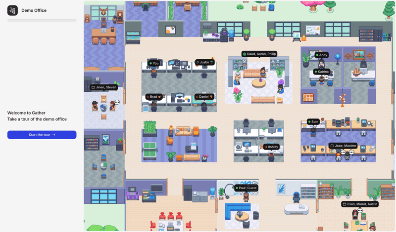 Gather screen example