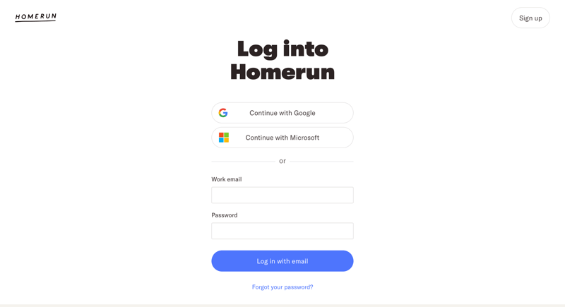 Homerun
			             ux ui design