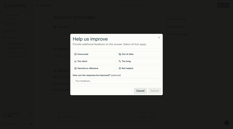 Perplexity
			    ux ui design