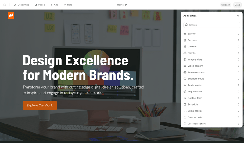 Durable screen example