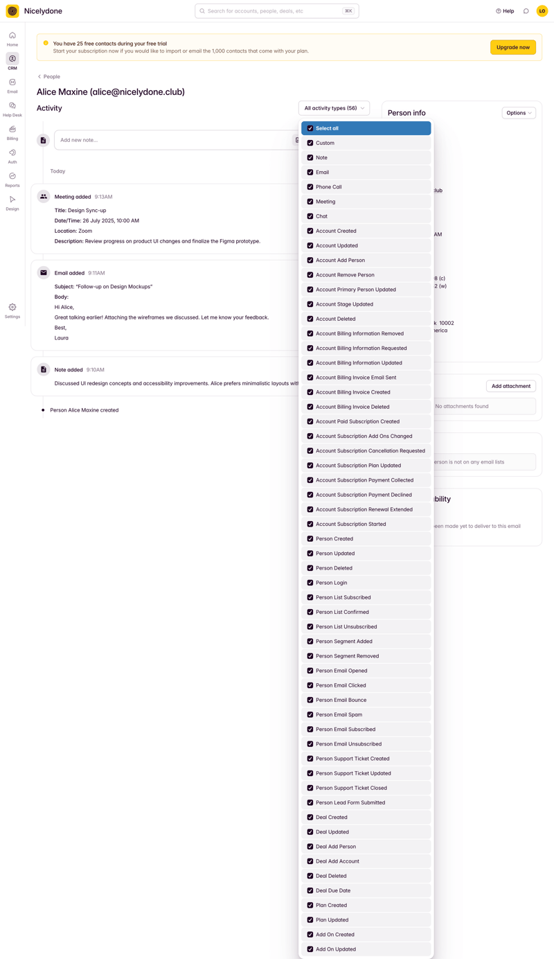 Outseta screen example