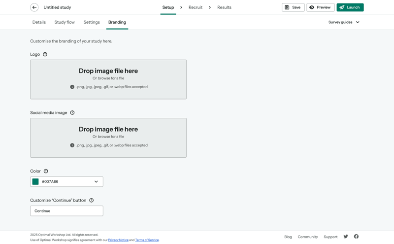 Optimal screen example