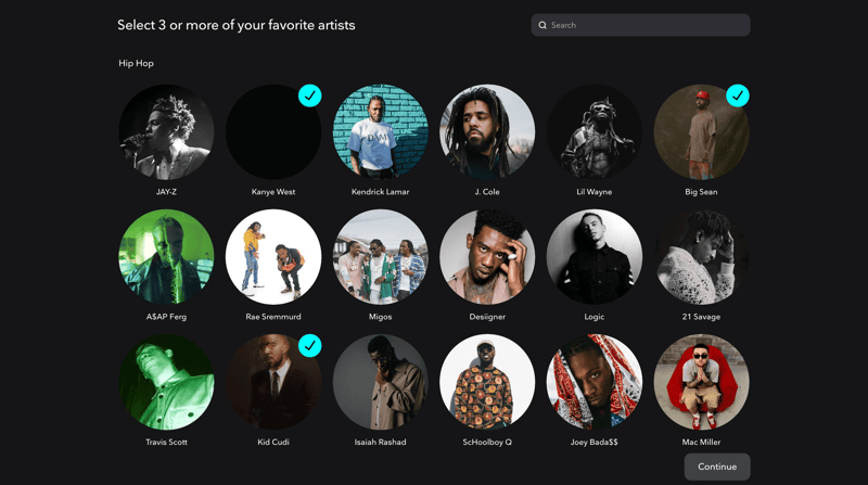 Tidal
			  ux ui design