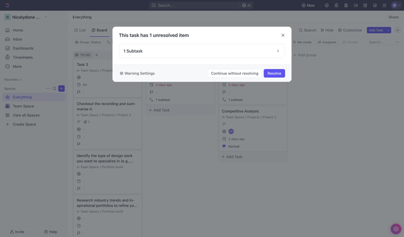 ClickUp
			       ux ui design