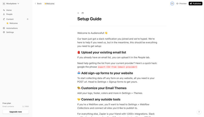 Audienceful
			      ux ui design