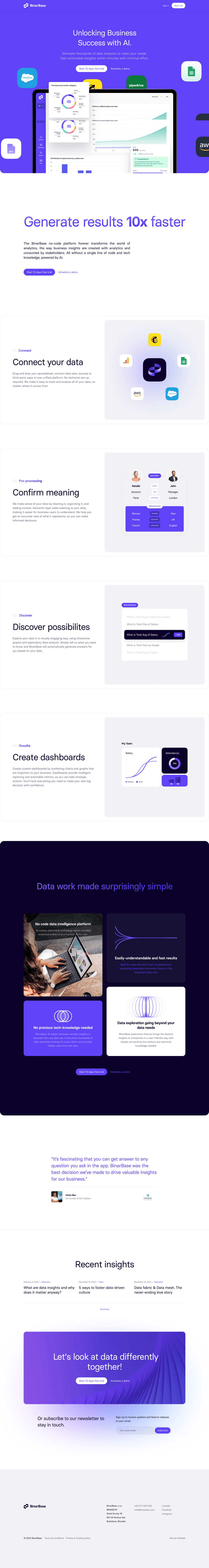 BinarBase
page example