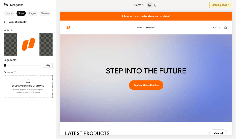 Fourthwall screen example