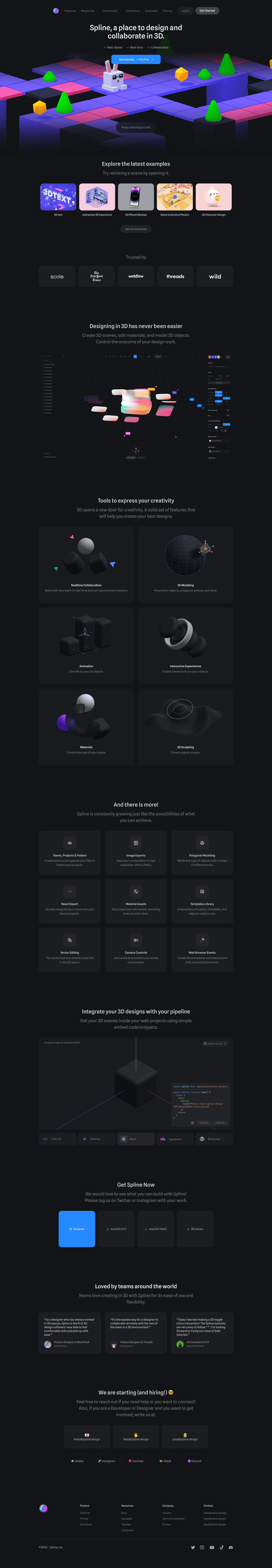 Spline
			     ux ui design