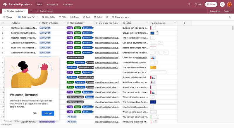 Airtable
			         ux ui design