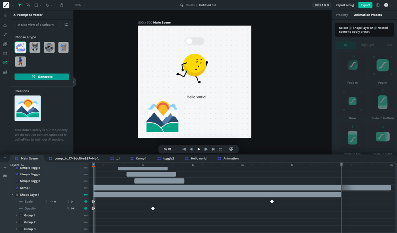 Lottie
			       ux ui design
