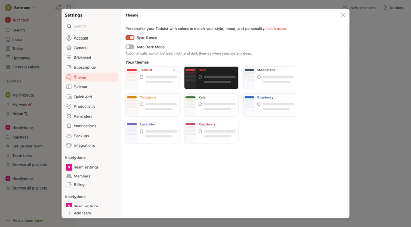 Todoist
			     ux ui design