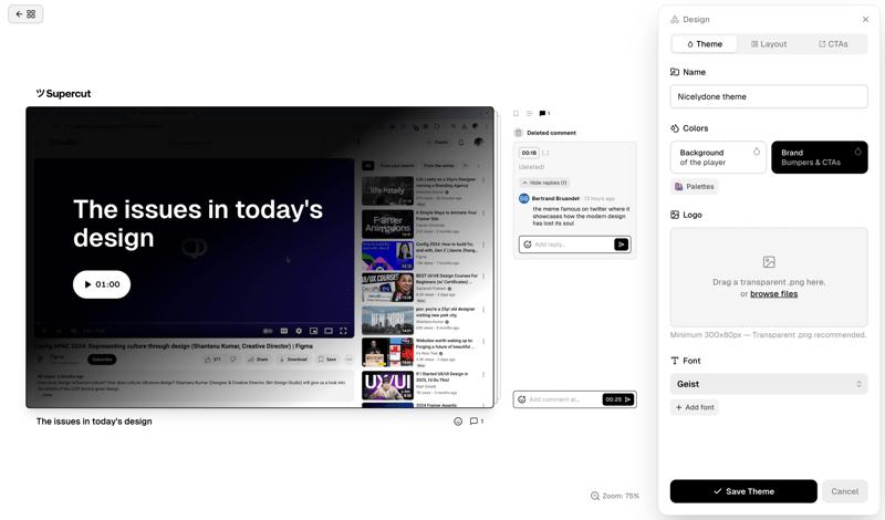 Supercut
			       ux ui design