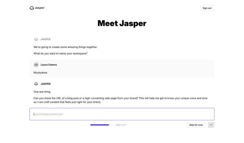 Jasper
			        ux ui design