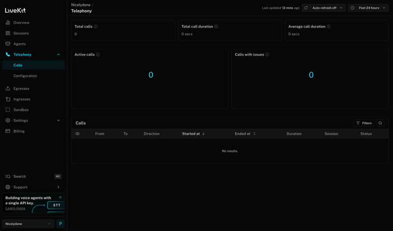 Livekit screen example