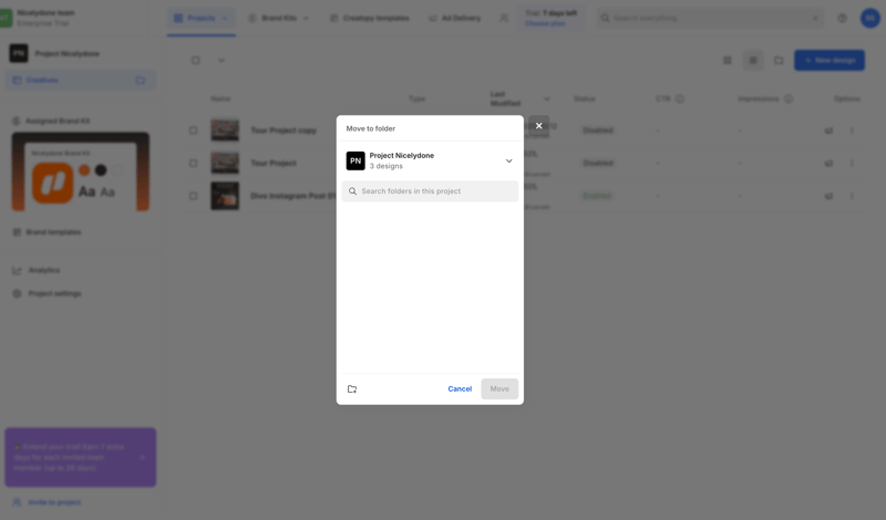 Creatopy screen example