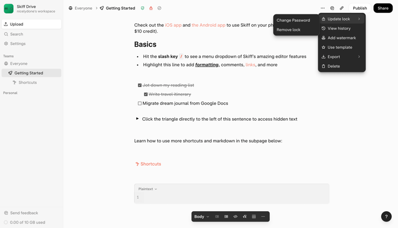 Skiff
			           ux ui design